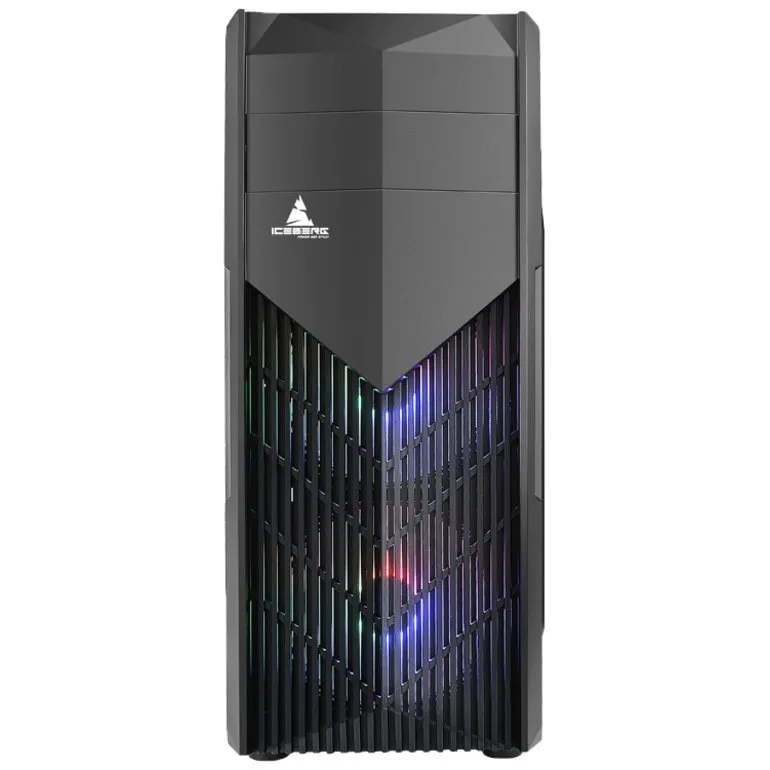 CHASIS ICEBERG GEAR V6 PLUS ATX NEGRO
